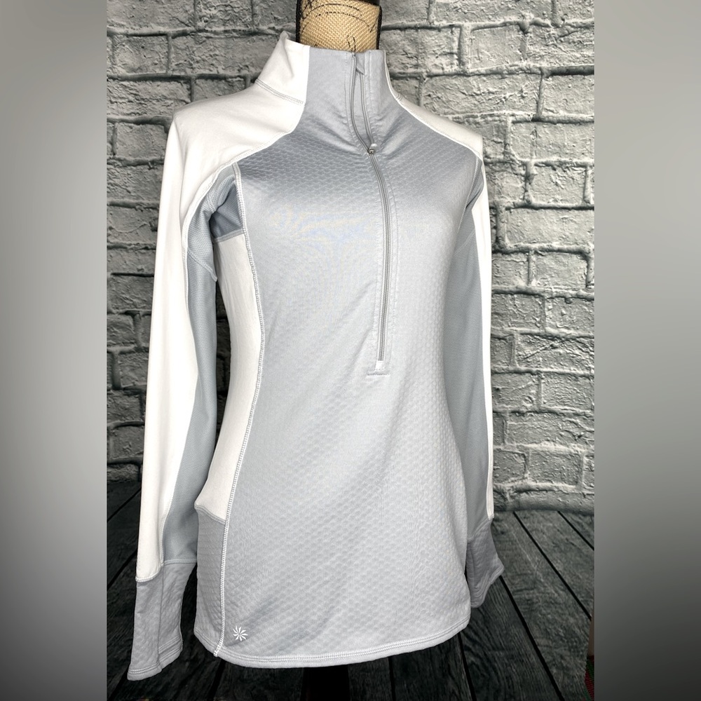Athleta Running Wild Colorblock Half Zip Pullover Jacket sz Small
